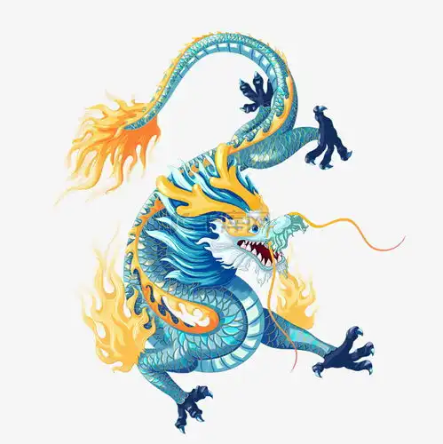 神龙龙王蟒神兽png蓝素材图片免费下载千库网