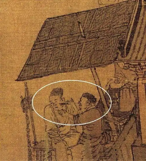 放大5倍的清明上河图,真的太搞笑了,古人能不能认真点