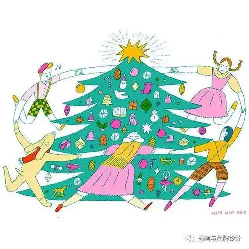 插画丨太有戏剧冲击了童趣感十足,色彩大胆配色吸睛