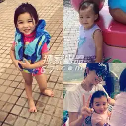 图揭娱圈星二代丑萌代表曹格女儿grace似蜡笔小新李小璐女儿甜馨黑皮