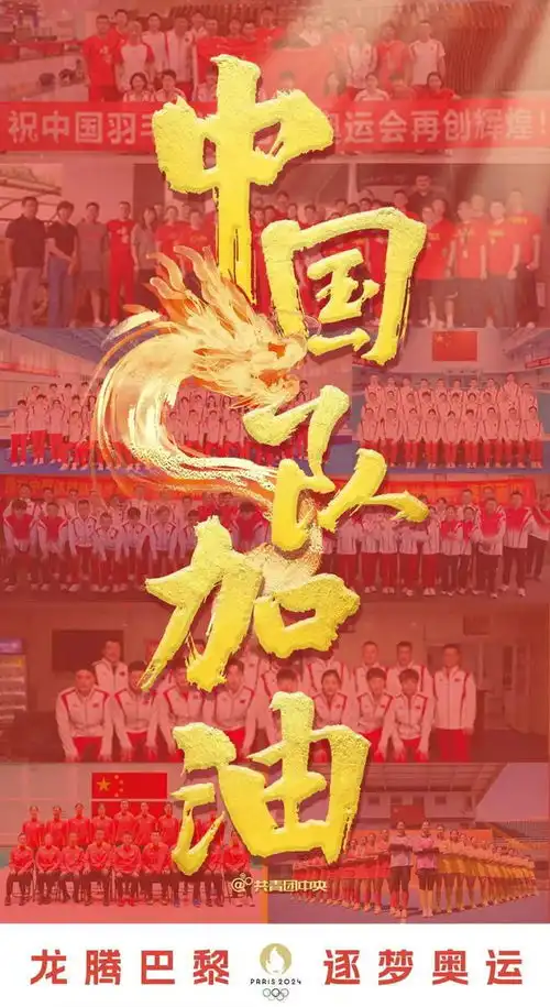 迎面而来的是中国代表团这一刻,五星红旗,闪耀塞纳河