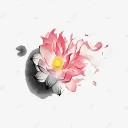 水墨荷花素材图片免费下载高清效果元素psd千库网图片编号7214094