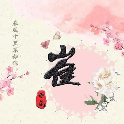 喜欢花的朋友看这里39张微信头像,你要的姓氏都在