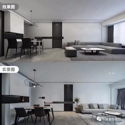 香山美墅125㎡现代极简,黑白琴键唤醒你的生活期待