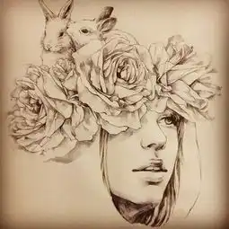 超带感的人物手绘肖像,简单却出彩,这样的风格真不多