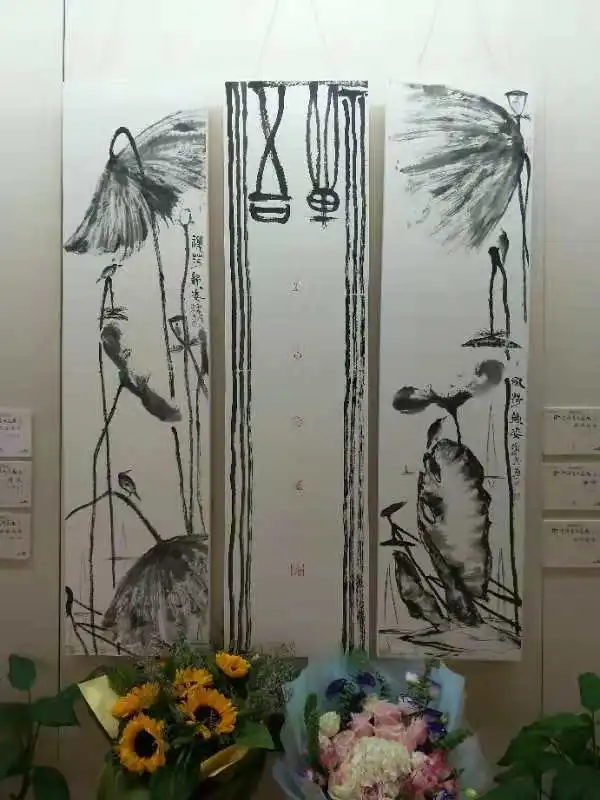 60余幅水墨书画在梵宫彰显出禅境,徐澄禅意书画梵宫首展圆满收官