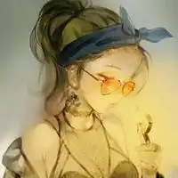 女生头像动漫敲可耐磨砂质感磨砂质感可爱动漫女生头像