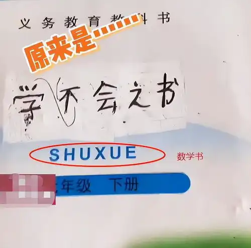 一初中生涂鸦课本封面被训斥,家长气愤不已,网友却表示很有天赋