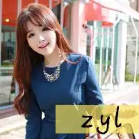定制女生头像上带有zyl字母的