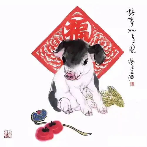 又一组可爱的小福猪太可爱啦