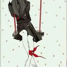 超级丧的动漫头像女二次元病娇血腥头像最恐怖
