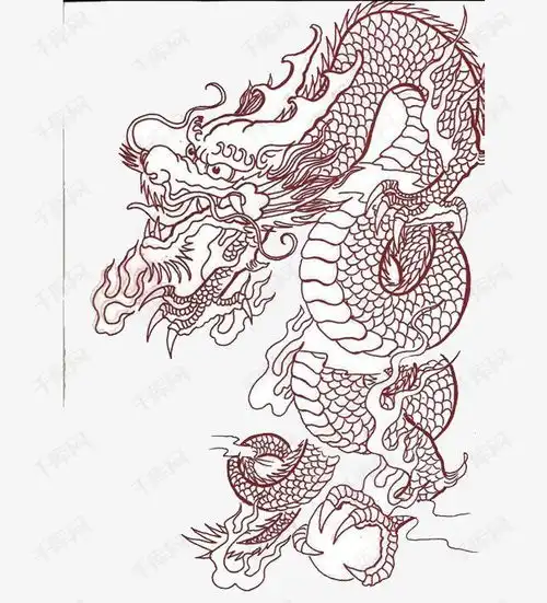 黑白龙图素材图片免费下载高清装饰图案psd千库网图片编号7771332