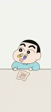 壁纸蜡笔小新,呆萌