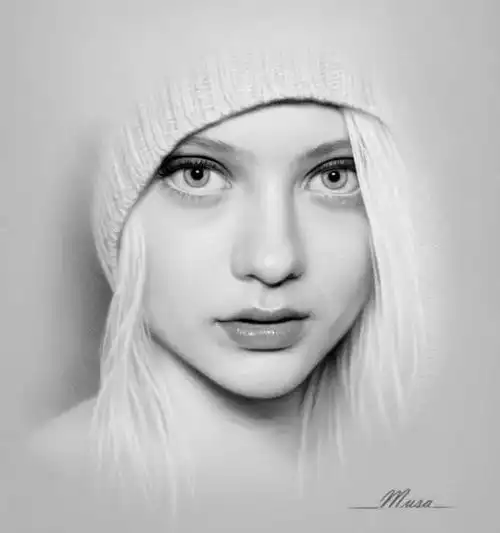 小央美看看素描画出来的肖像有多美