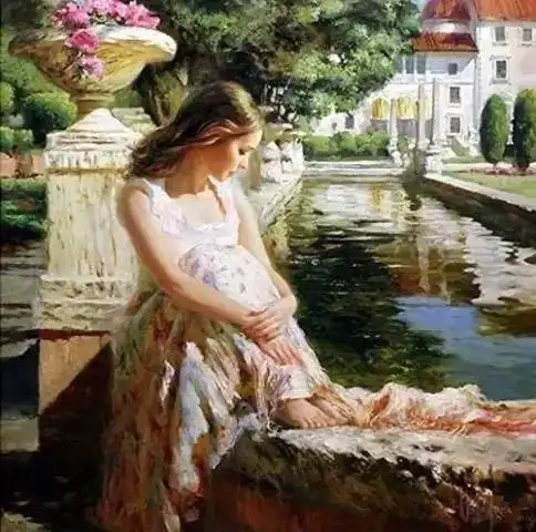 画家笔下的美女,都是女神