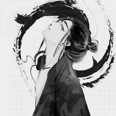 男系古风高冷头像黑白高清古风孤独男头像二次元