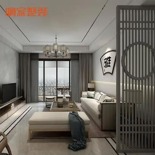 110㎡新房佛山响家禅意新中式装修,卧室绝对惊艳