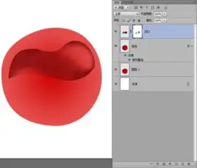 ps鼠绘晶莹剔透的卡通樱桃