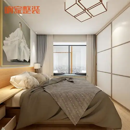 110㎡新房云浮响家禅意新中式装修,卧室绝对惊艳