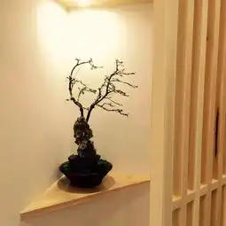原木日式风格家装玄关设计效果图