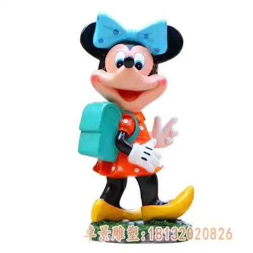 玻璃钢唐老鸭米老鼠雕塑售楼部玻璃钢米老鼠雕塑生产厂家