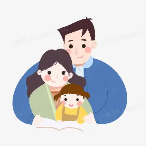 免扣原创一家人读书元素png图片素材免费下载psd格式30003000像素熊猫办公