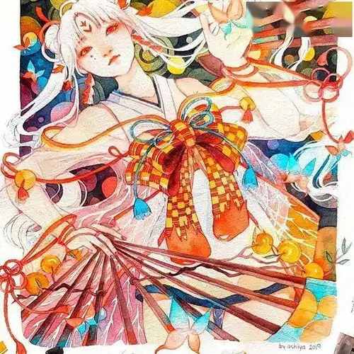 日式和风的水彩,灵动又梦幻
