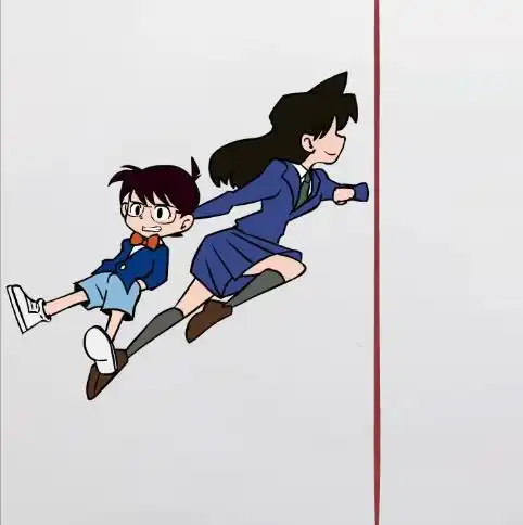 在杰克大魔王的作品中,柯南和毛利兰可是他的常客