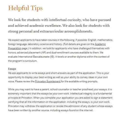 从哈耶普斯麻公布的文书题目来看,美国第一梯队大学想要什么样的学生