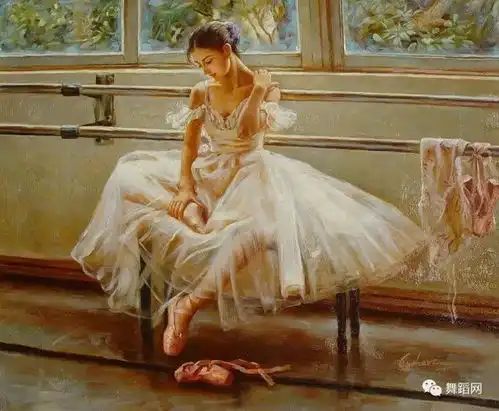 一组芭蕾油画,这份美丽,静静欣赏