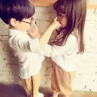 抖音热门萌娃情侣头像可爱萌小孩子情侣头像