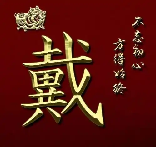 姓氏头像2019新春特别版十二生肖系列