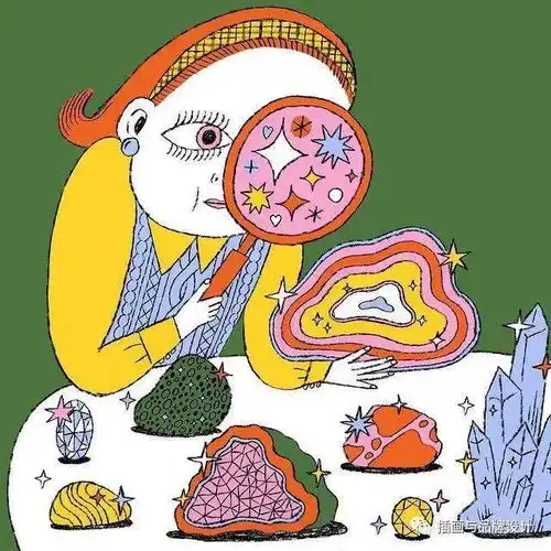插画丨太有戏剧冲击了童趣感十足,色彩大胆配色吸睛