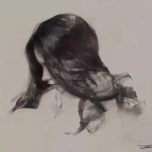 油画般的仙女,欲言又止的意境,喜欢这样手绘的味道