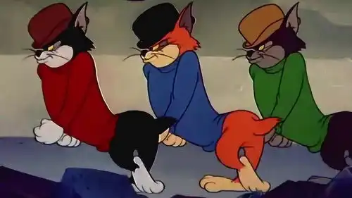 猫和老鼠杰瑞的表哥太凶悍,把三只社会猫收拾的服服帖帖