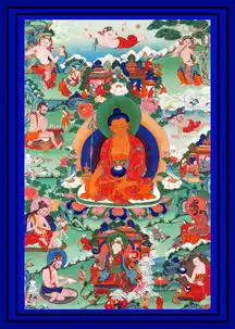佛祖蓝色彩绘唐卡图片高清图片免费下载jpg格式712像素编号25988221千图网