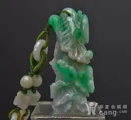 翡翠白菜蝙蝠玉项链