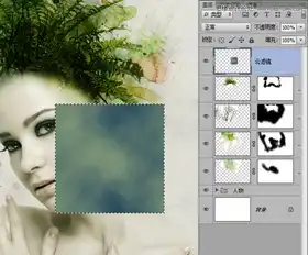 photoshop合成抽象风格的人像艺术作品