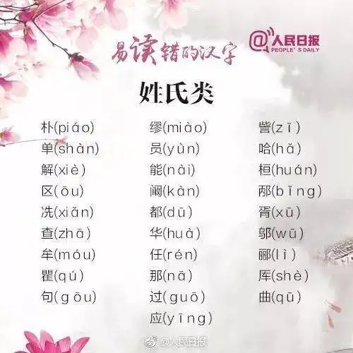 再也不怕闹笑话易读错的字词表,大人小孩都能用