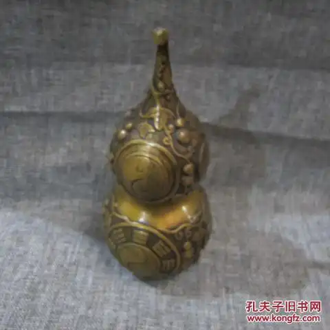 镇宅之宝铜葫芦一对摆件