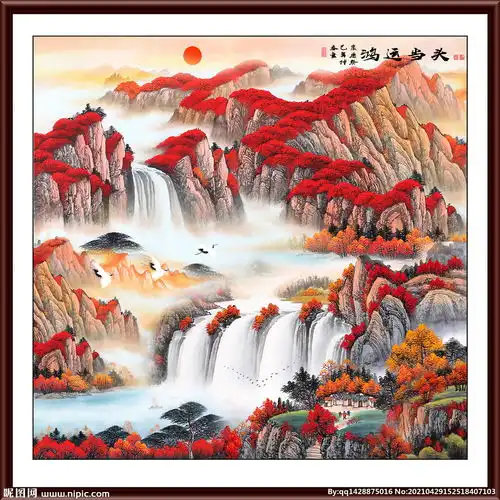 中国画山水图片
