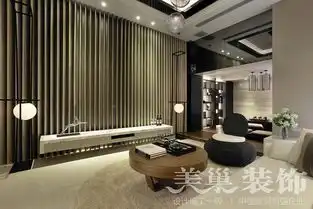 新世界阳光花园黑白极简,新中式风格设计