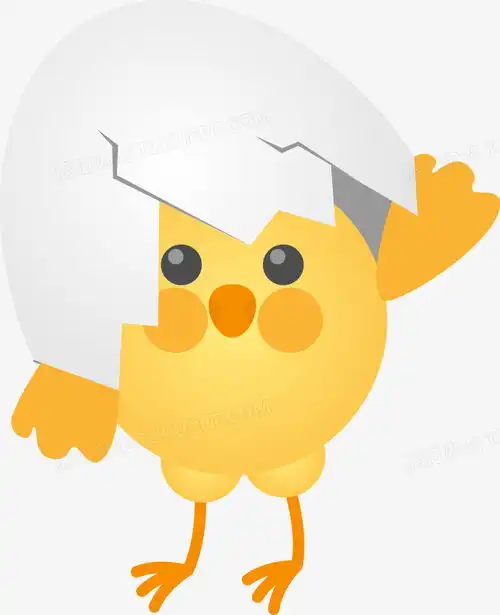 卡通可爱鸡蛋小鸡蛋壳破壳png图片素材免费下载ai格式688847像素熊猫办公