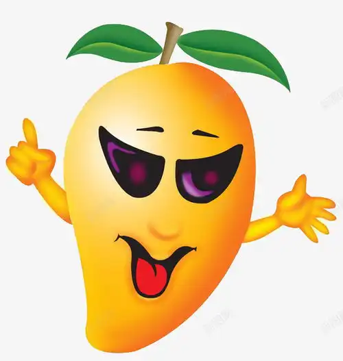 卡通芒果高清素材元素页面网页平面电商创意素材png素材芒果素材