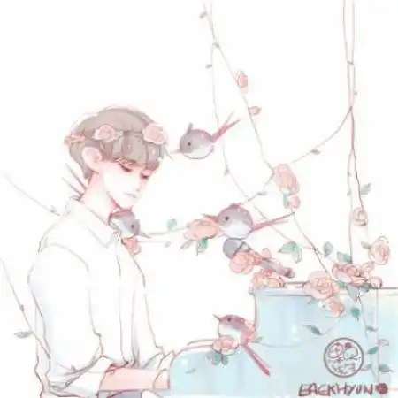 exo漫画头像,手绘出的也是如此的帅气