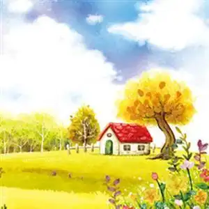 田园画浪漫之树风景头像