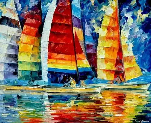 leonidafremov油画系列帆