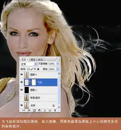 通道复杂扣图抠与背景色混杂的头发