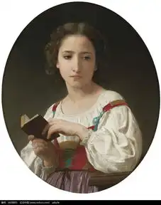 翻书的女人人物绘画图片免费下载红动网