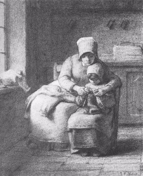 大师米勒素描作品,最美的素描饱含真诚︱艺术名画